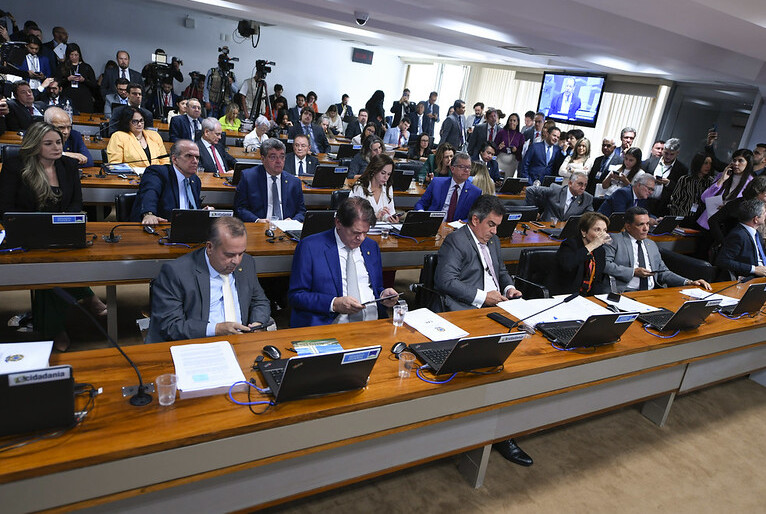 Senado aprova arcabouço fiscal. foto: senado