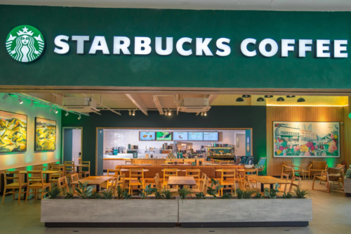 Uma das lojas da Starbucks no Brasil