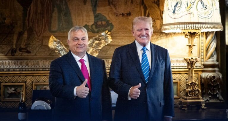 Orbán e Trump discutem possibilidades de paz na Ucrânia em encontro em Mar-a-Lago