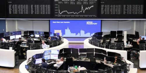 Bolsas europeias fecham em alta com 5º ganho seguinte em Paris e Frankfurt