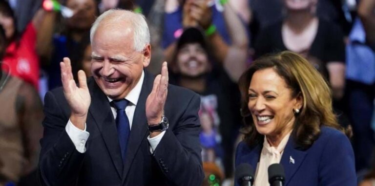 Tim Walz aceita nomeação para vice-presidência e destaca a eleição de novembro como uma luta pela liberdade