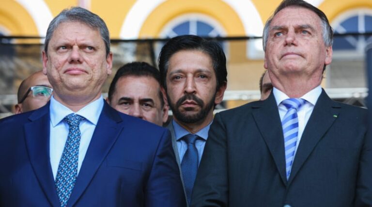 Bolsonaro, Nunes e Tarcísio se unem em evento de campanha a cinco dias do segundo turno