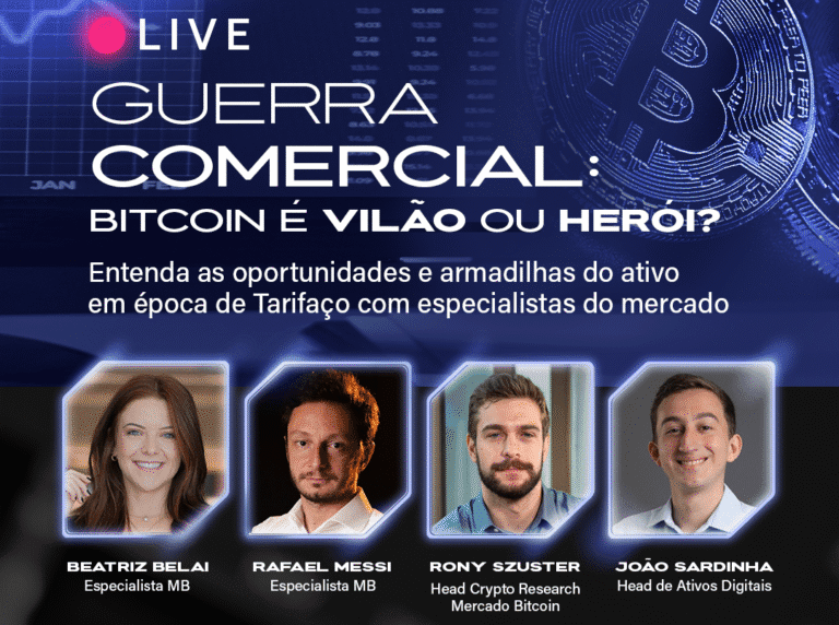 Bitcoin na Guerra Comercial: Especialistas debatem em live exclusiva nesta segunda (05/05)