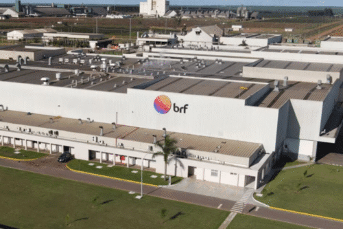 Foto de fábrica da empresa BRF.