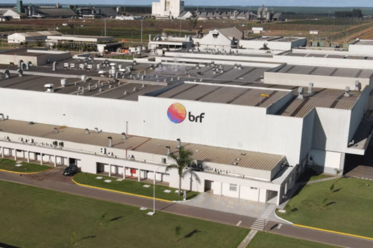 Foto de fábrica da empresa BRF.