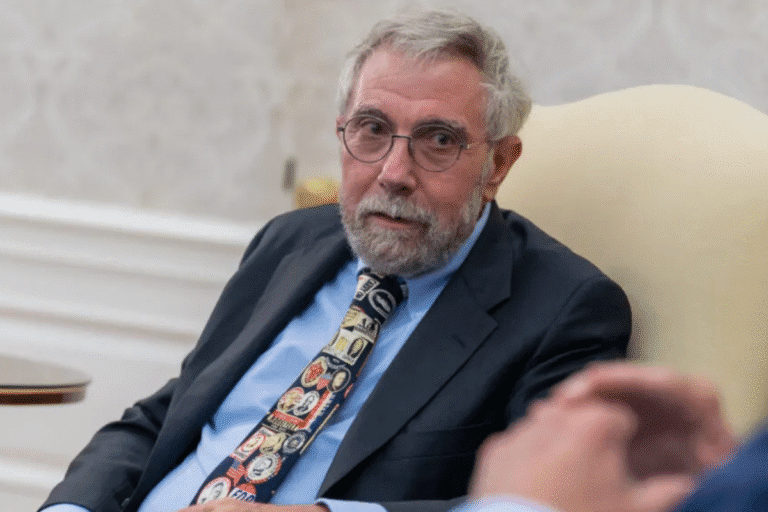 Foto de economista Paul Krugman, vencedor do Prêmio Nobel de Economia.