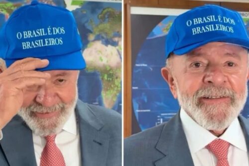 Oposição brasileira do slogan "make america great again". Foto: Reprodução Instagram @LulaOficial