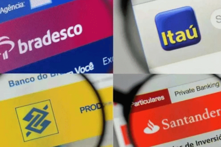 BBAS3, ITUB4, BBDC4 e SANB11 caem com temor da Lei Magnitsky sobre bancos brasileiros