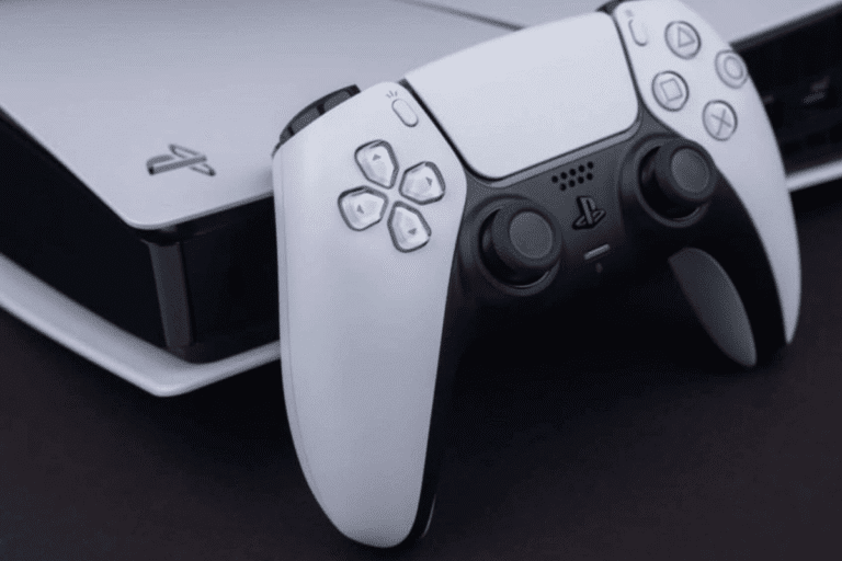 Controle e console do PS5 da Sony