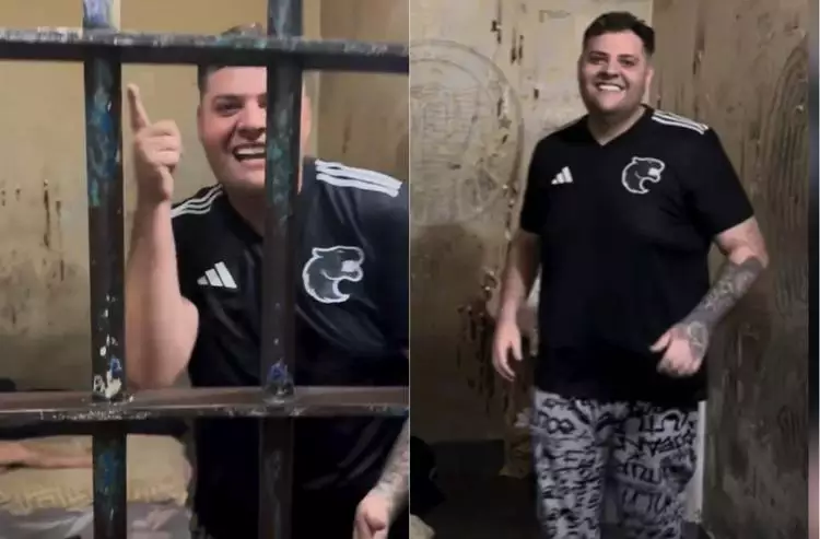 Influenciador Maumau ZK grava vídeo dentro da cela após prisão