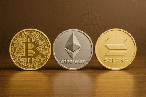 Bitcoin ilustração.