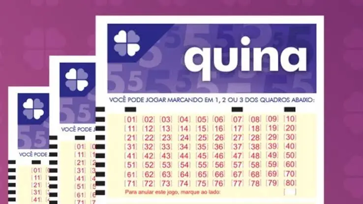 Bilhete da quina, ilustração. Veja o resultado no portal Melhor Investimento