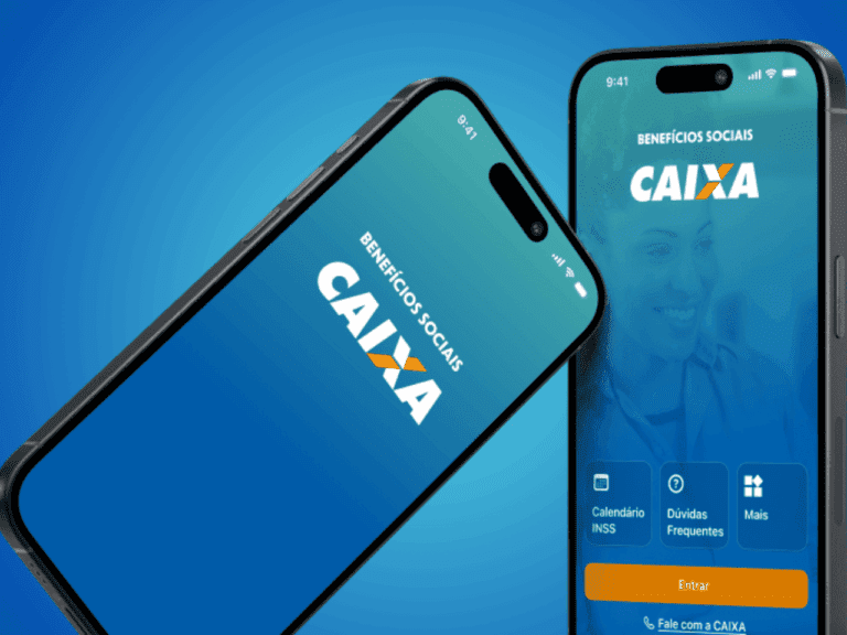 Celular com o aPP da Caixa, que vai lançar a "Bet Da Caixa", plataforma estatal de apostas esportivas.