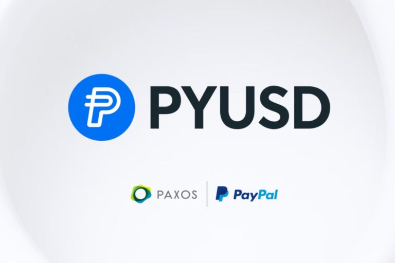 Logo da PYUSD, paxos e paypall, representando o erro técnico da Paxos na emissão da stablecoin PYUSD.