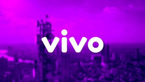 Logo da empresa listada na B3 sob o código VIVT3.