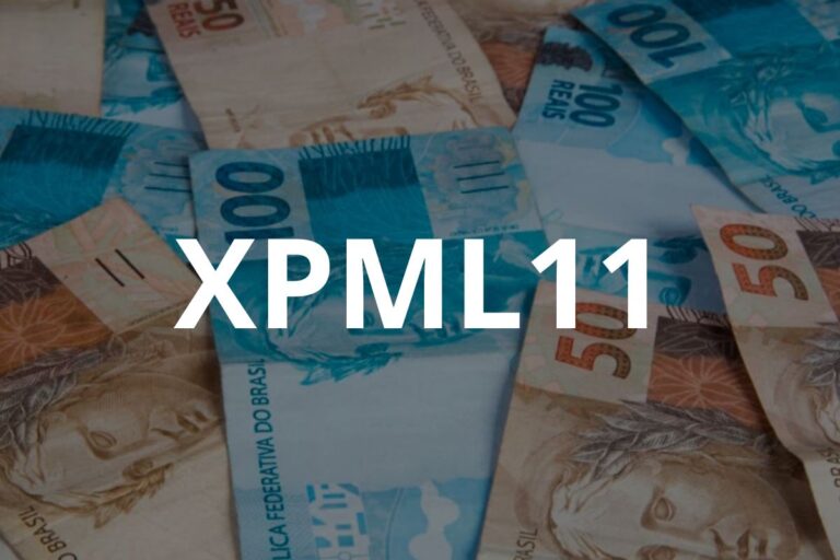 Imagem de várias notas de dinheiro em reais, incluindo cédulas de 50, 100 e 200, com destaque para o código XPML11.