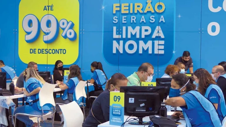Feira de renegociação de dívidas. Reprodução Serasa