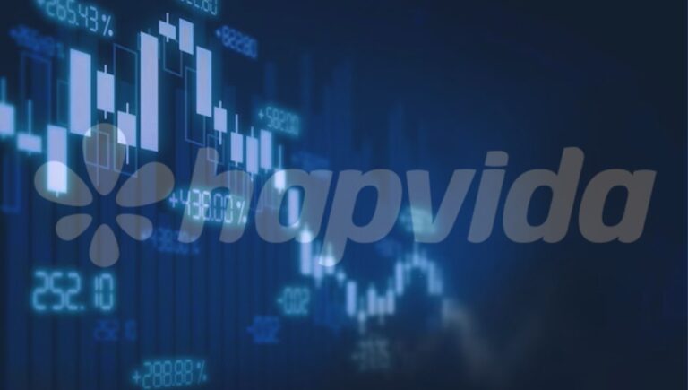 Ações HAPVIDA em queda