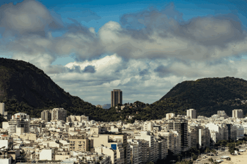 Foto de Praia do Rio de Janeiro. Vista de um ponto alto.