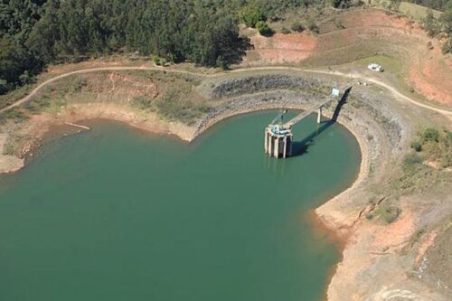 Cantareira, que abastece de água 46% da população da Região Metropolitana de São Paulo Crédito: Divulgação/Sabesp